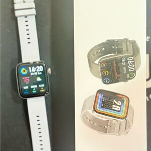 Smartwatch with White Strap